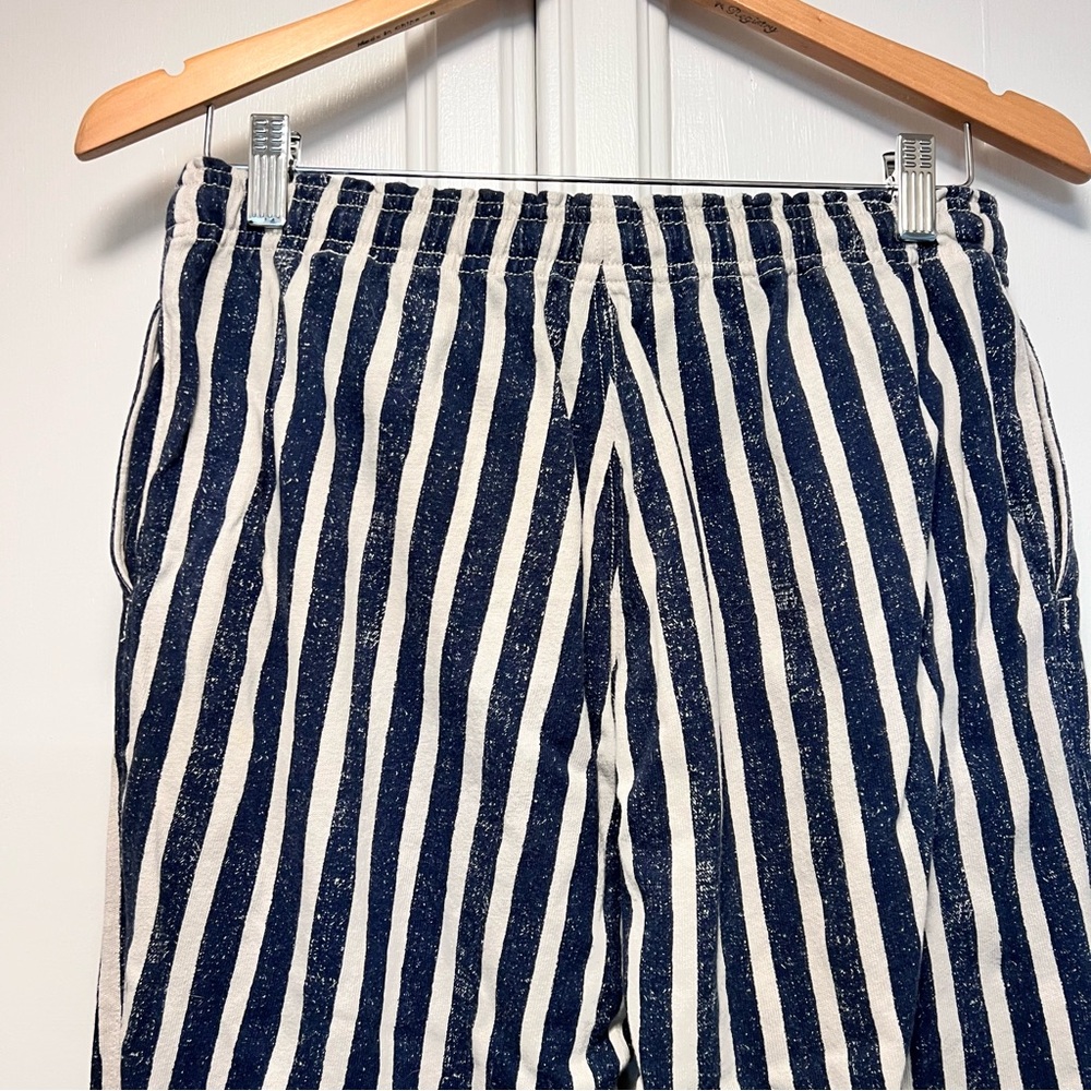 Polo Ralph Lauren Striped Jogger Pants Blue Cream Nautical Sz Small Beach Travel - Picture 6 of 8